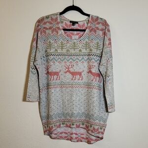 Signature Studio Women's Sweater Festive Design Size Large